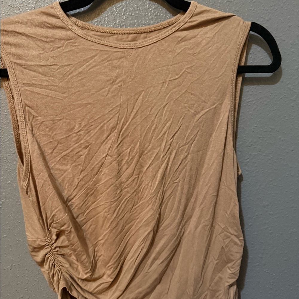 Cider Tan Sleeveless Tank Top